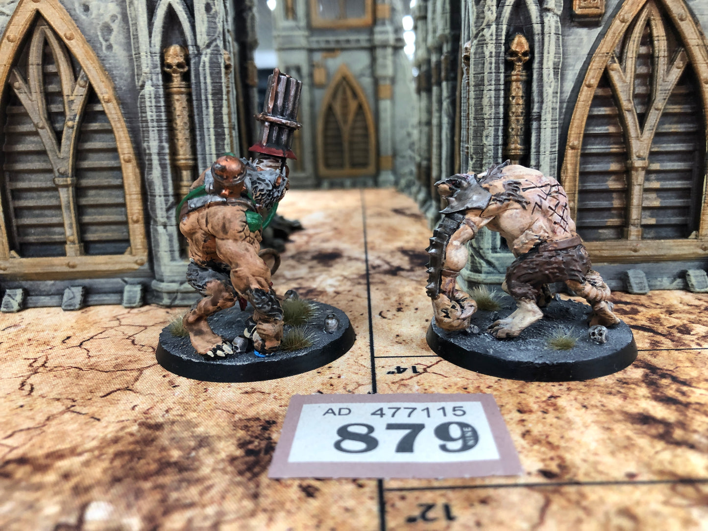 2x Rat Ogors #879 Well Painted Skaven AOS Warhammer 40k