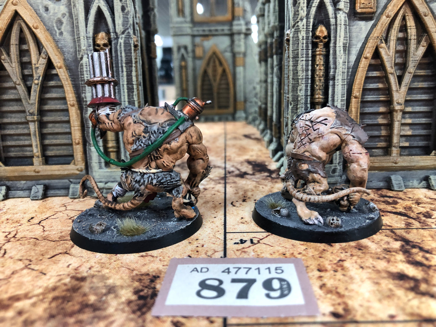 2x Rat Ogors #879 Well Painted Skaven AOS Warhammer 40k
