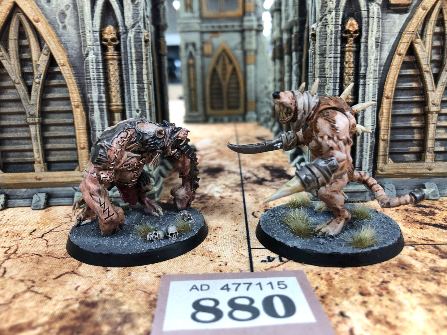 2x Rat Ogors #880 Well Painted Skaven AOS Warhammer 40k