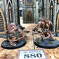 2x Rat Ogors #880 Well Painted Skaven AOS Warhammer 40k