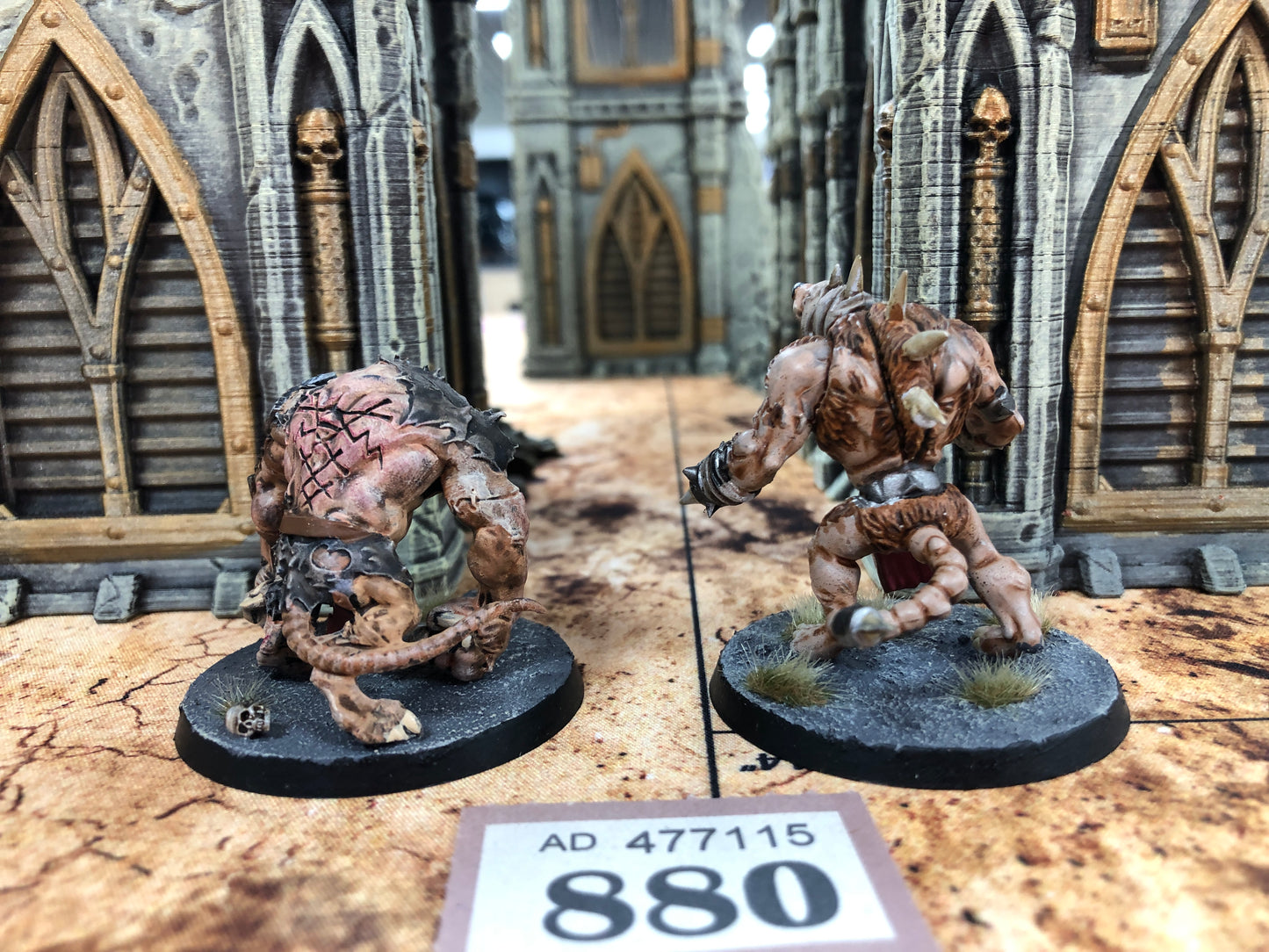 2x Rat Ogors #880 Well Painted Skaven AOS Warhammer 40k