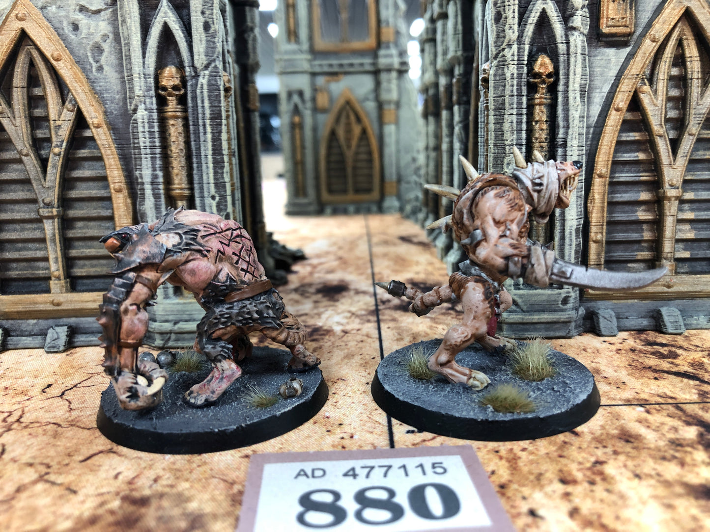 2x Rat Ogors #880 Well Painted Skaven AOS Warhammer 40k