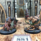 2x Rat Ogors #881 Well Painted Skaven AOS Warhammer 40k