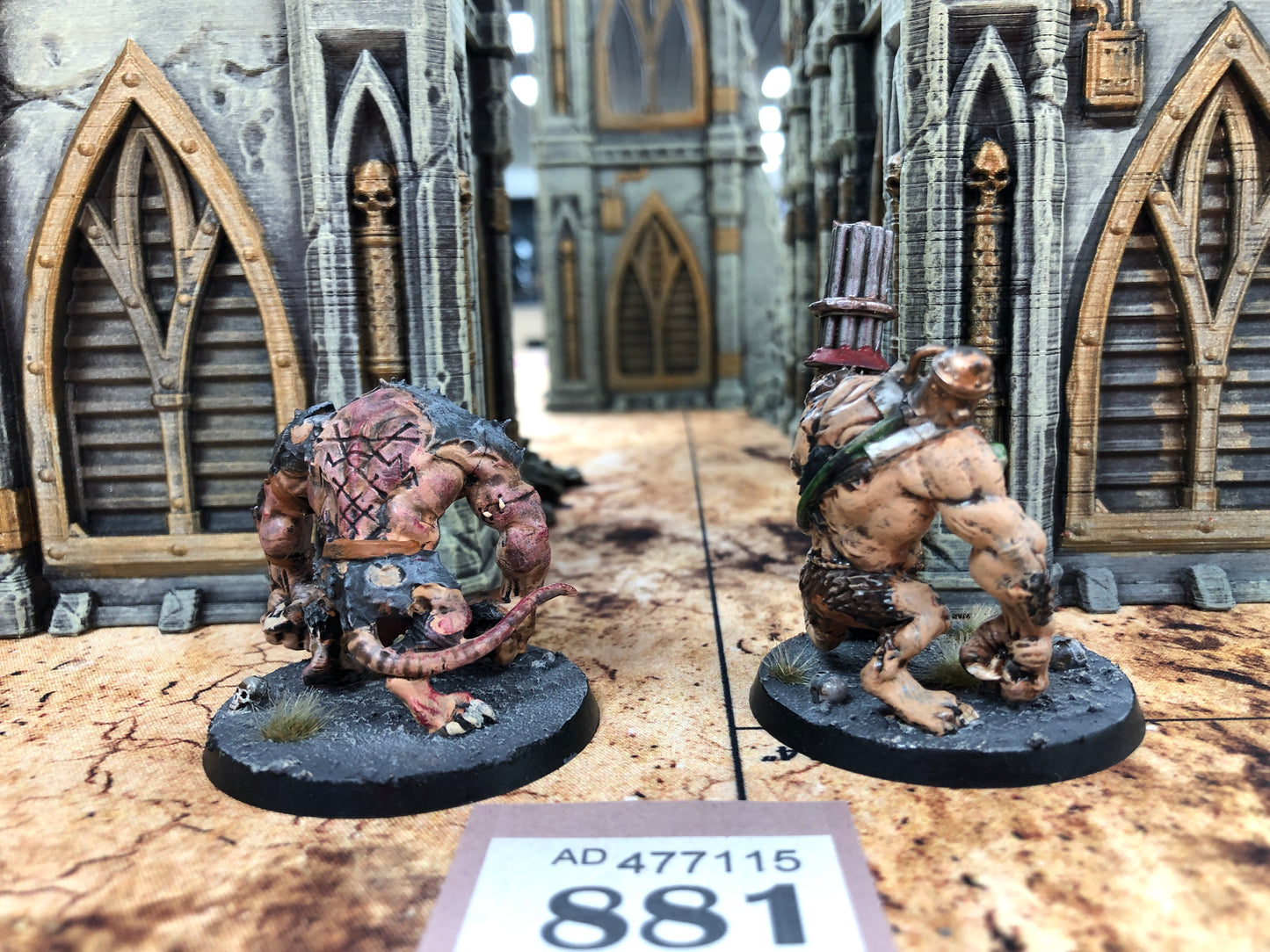 2x Rat Ogors #881 Well Painted Skaven AOS Warhammer 40k