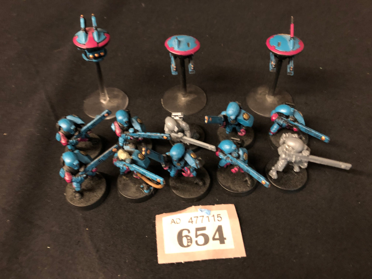 10x Fire Warriors _ 3x Drones #654 Tau T'au Empire Warhammer 40k