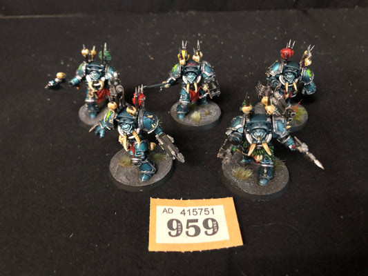 5x Chaos Terminators #959 Very Well Painted Chaos Space Marines Warhammer 40k