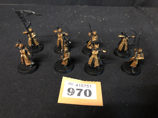 8x Galadhrim Warriors #970 Good MESBG LOTR Warhammer 40k