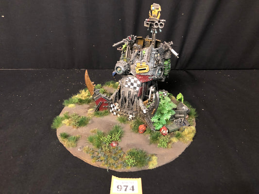 big ed bossbunka  #974 VERY Well Painted Custom Base orks Warhammer 40k