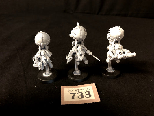 3x Endrinriggers #733 Kharadron Overlords AOS Warhammer 40k