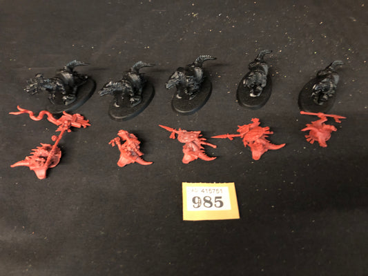 5x Raptadon Chargers #985 Seraphon AOS Warhammer 40k