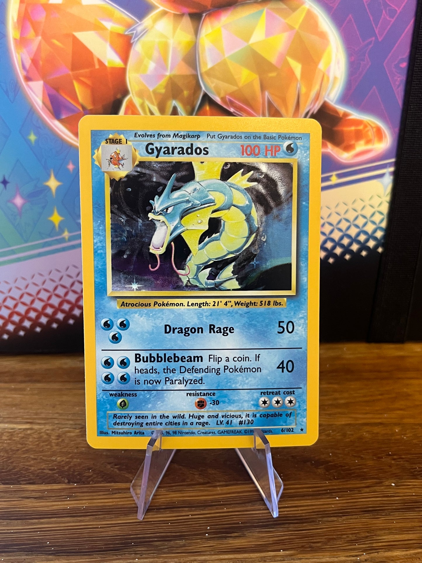Gyarados Holo 6/102 Base Set NM Pokémon Card Single