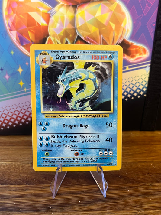 Gyarados Holo 6/102 Base Set NM Pokémon Card Single