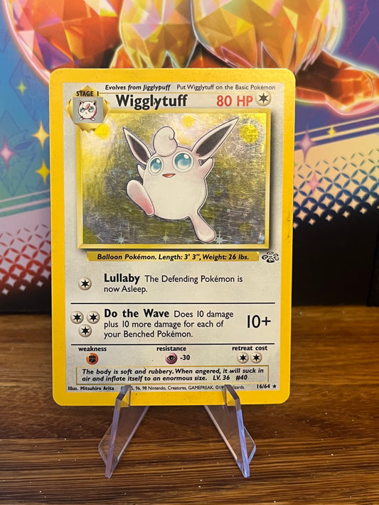 Wigglytuff Holo 16/64 Jungle LP Single Pokemon Card