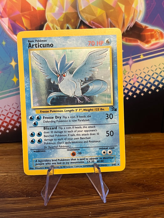 Articuno Holo 2/62 Fossil NM Single Pokemon Card
