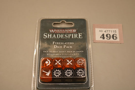 Shadespire Fyreslayers Dice Pack #496 Underworlds Warhammer 40k