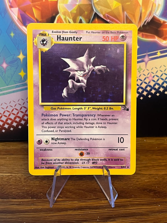 Haunter Holo 6/62 Fossil NM Single Pokemon Card