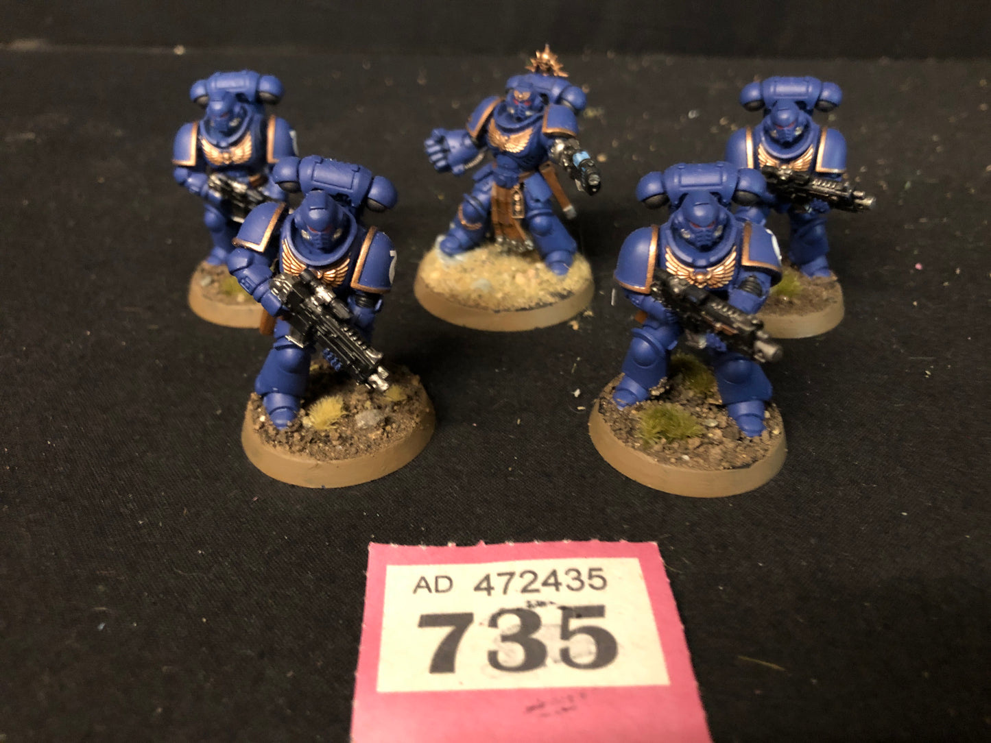 5x Primaris Intercessors #735 Very Well Painted Space Marines Warhammer 40k