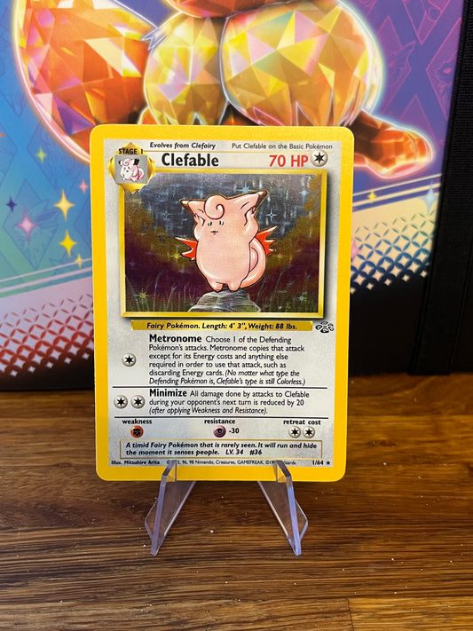 Clefable Holo 1/64 Jungle NM Single Pokemon Card