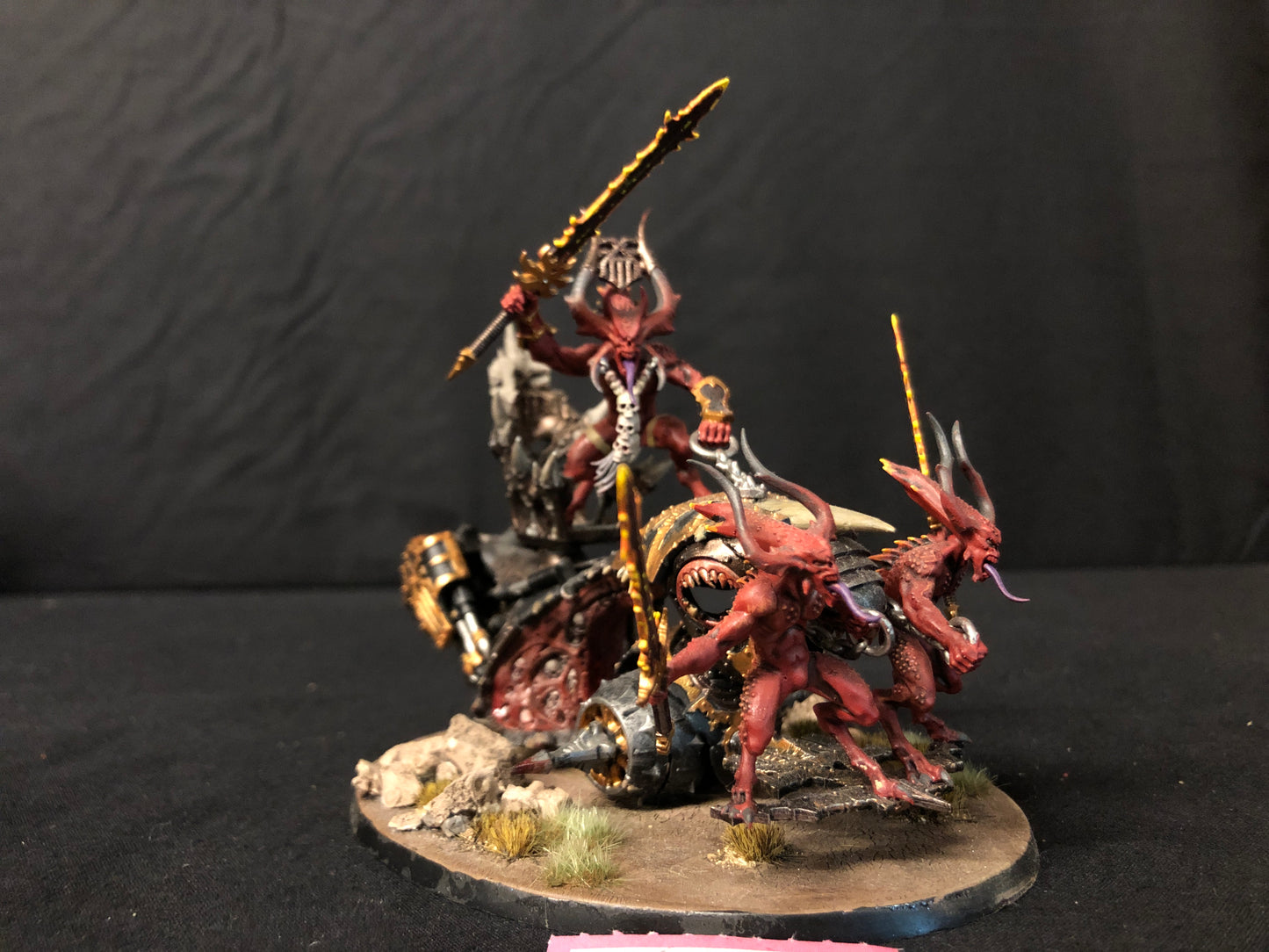 Rendmaster, Herald of Khorne on Blood Throne #814 Well Painted Daemons of Khorne AOS Warhammer 40k