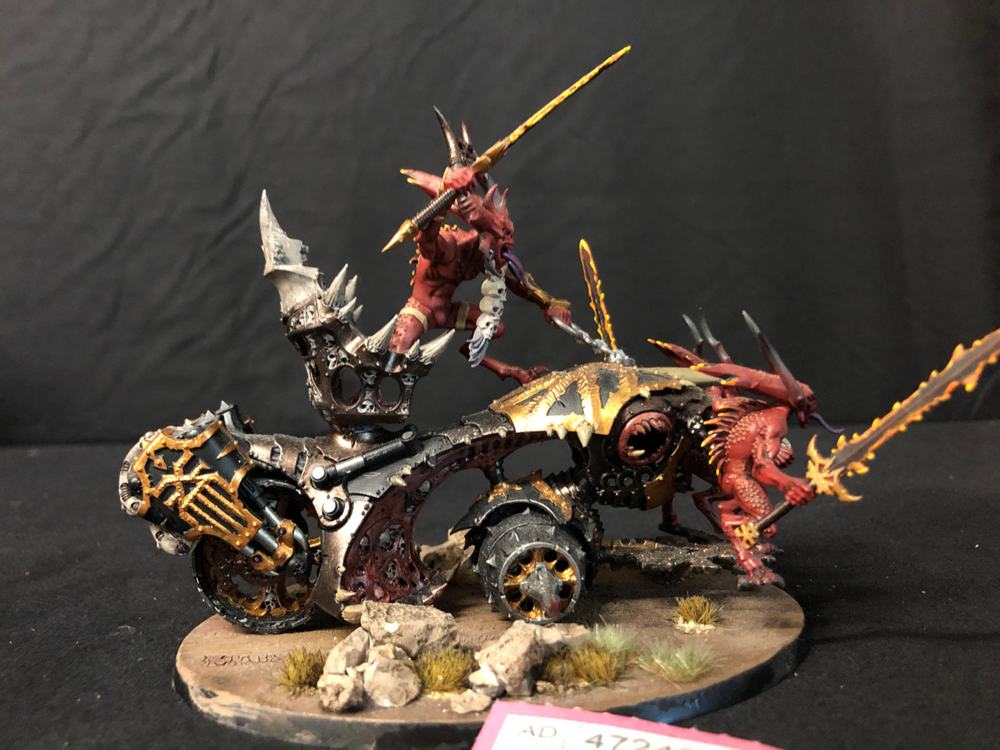 Rendmaster, Herald of Khorne on Blood Throne #814 Well Painted Daemons of Khorne AOS Warhammer 40k