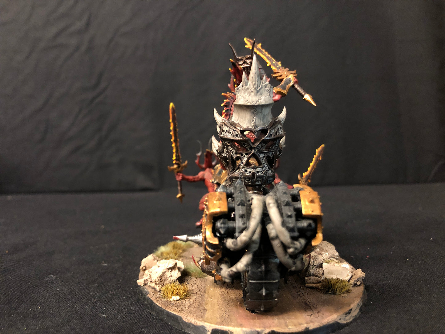Rendmaster, Herald of Khorne on Blood Throne #814 Well Painted Daemons of Khorne AOS Warhammer 40k