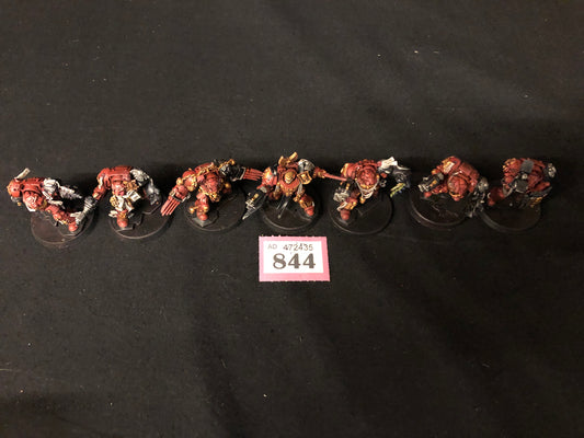 7x Blood Angels Terminator Squad #844 Very Well Painted Space Marines Warhammer 40k