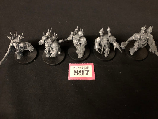 5x Chaos Terminator Squad #897 Chaos Space Marines Warhammer 40k