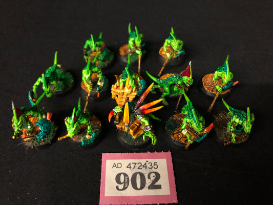 12x Skinks 1x Skink Starpriest #902 Well Painted Seraphon AOS Warhammer 40k