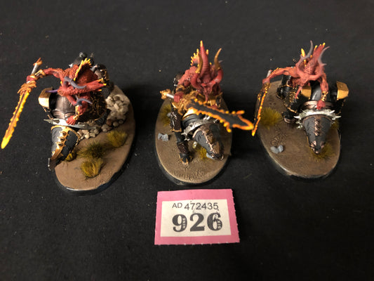 3x Bloodcrusher #926 Very Well Painted Blades of Khorne AOS Warhammer 40k