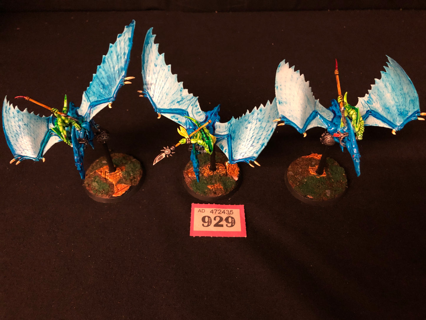 3x Terradon Riders #929 Well Painted Seraphon AOS Warhammer 40k