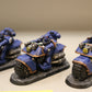 3x Bikers #490 Very Well Painted Space Marines Warhammer 40k