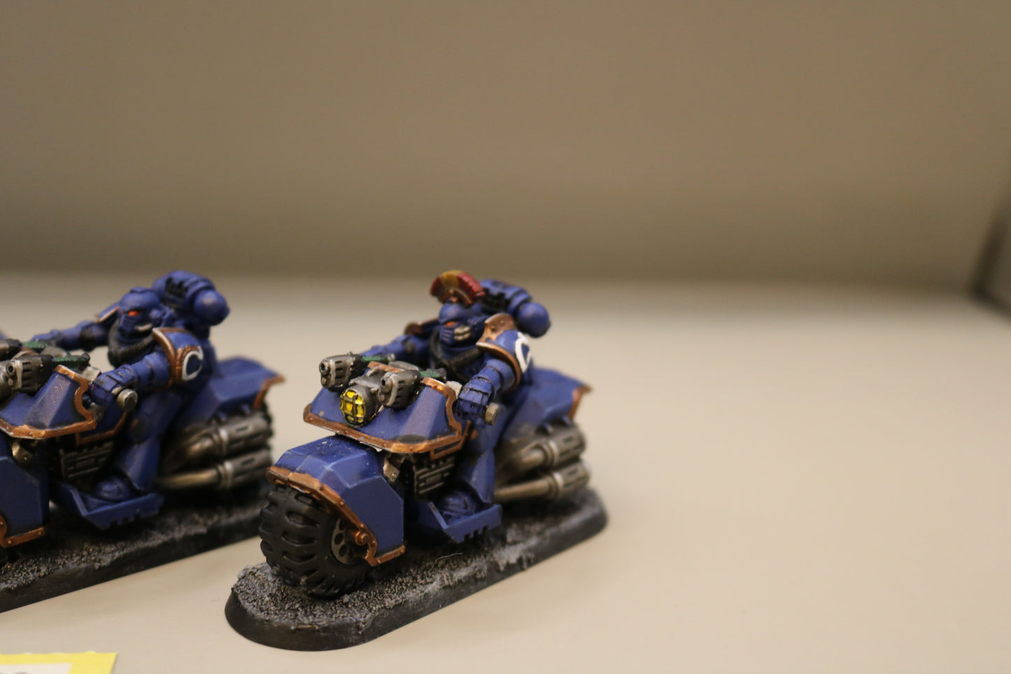 3x Bikers #490 Very Well Painted Space Marines Warhammer 40k