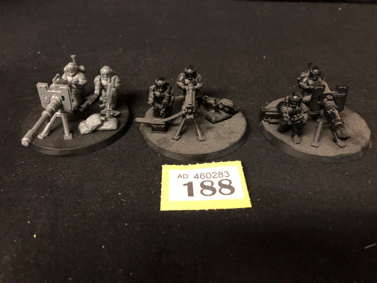 3x  Heavy Weapons Squad #188 Astra Militarum Warhammer 40k