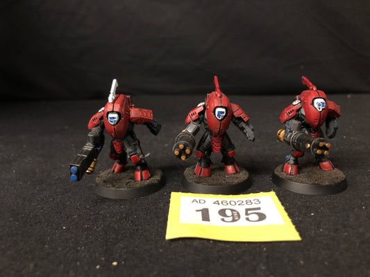 3x Stealth Battlesuits #195 Tau T'au Empire Warhammer 40k