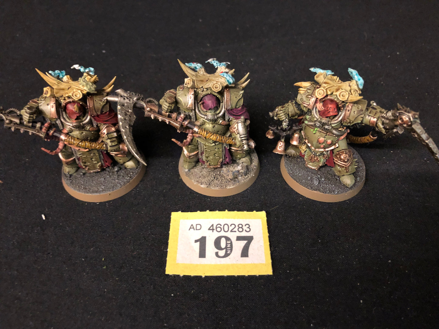 3x Deathshroud Terminators #197 Very Well Painted Death Guard Warhammer 40k