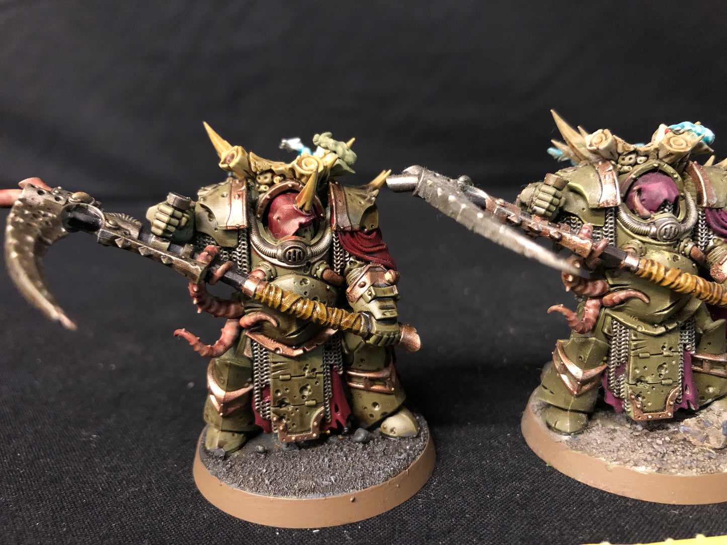 3x Deathshroud Terminators #197 Very Well Painted Death Guard Warhammer 40k