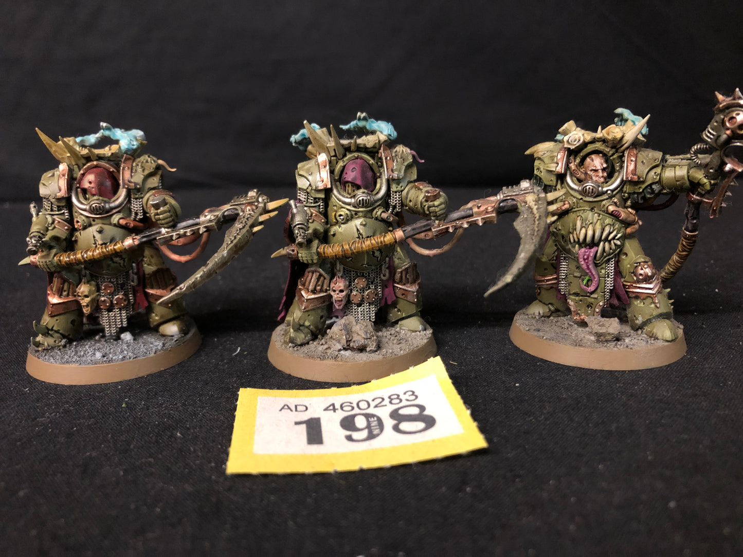 3x Deathshroud Terminators #198 Very Well Painted Death Guard Warhammer 40k