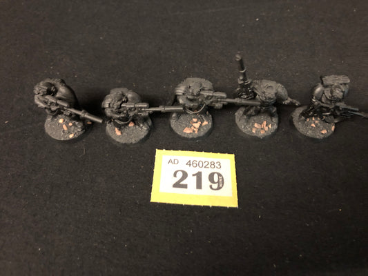 5x Scouts with Snipers #219 Space Marines Warhammer 40k