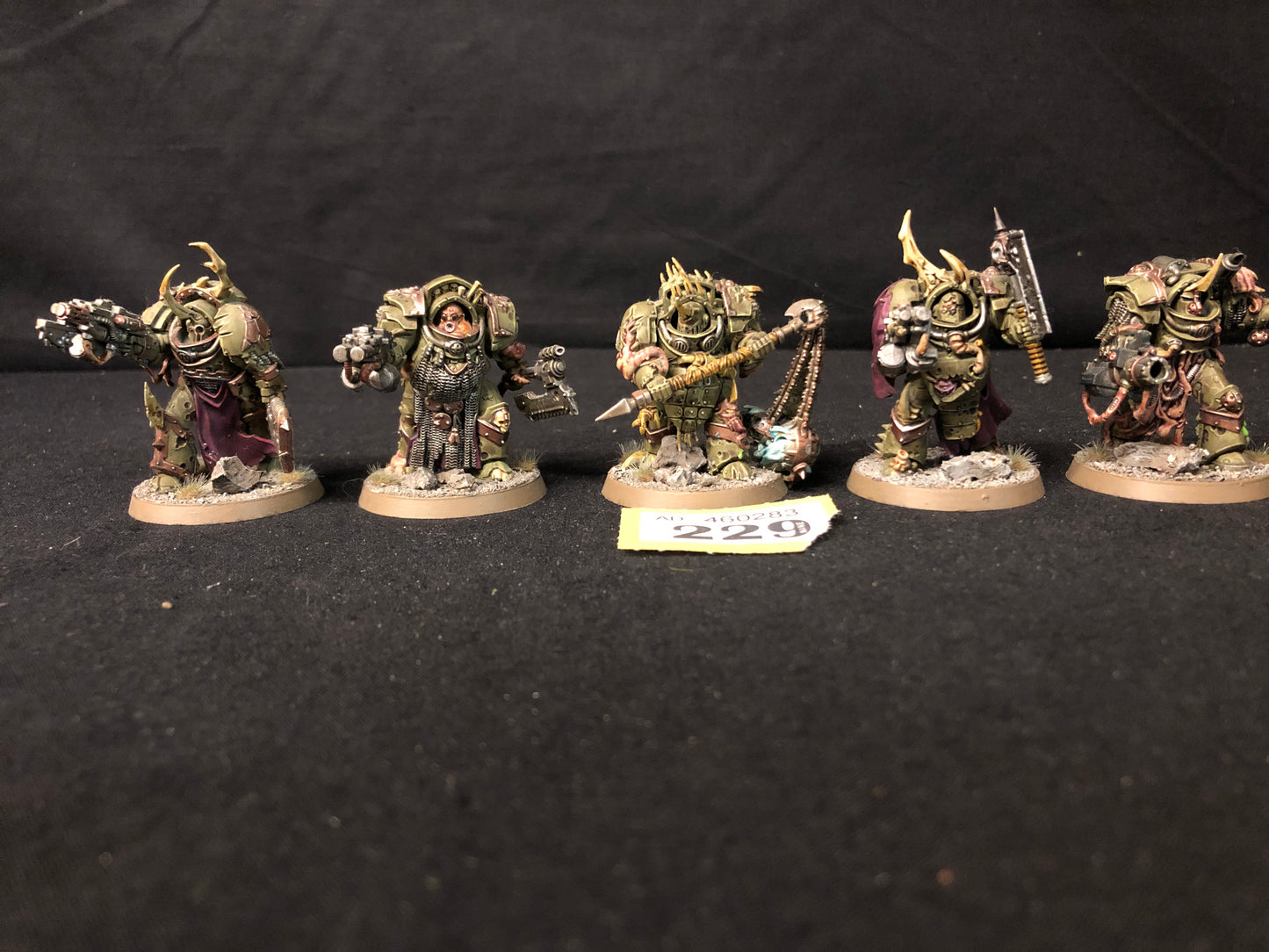 5x Blightlord Terminators Squad #229 Very Well Painted Death Guard Warhammer 40k