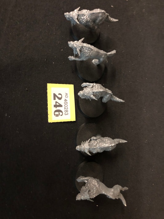 5x Fenrisian Wolves #246 Space Wolves Space Marines Warhammer 40k