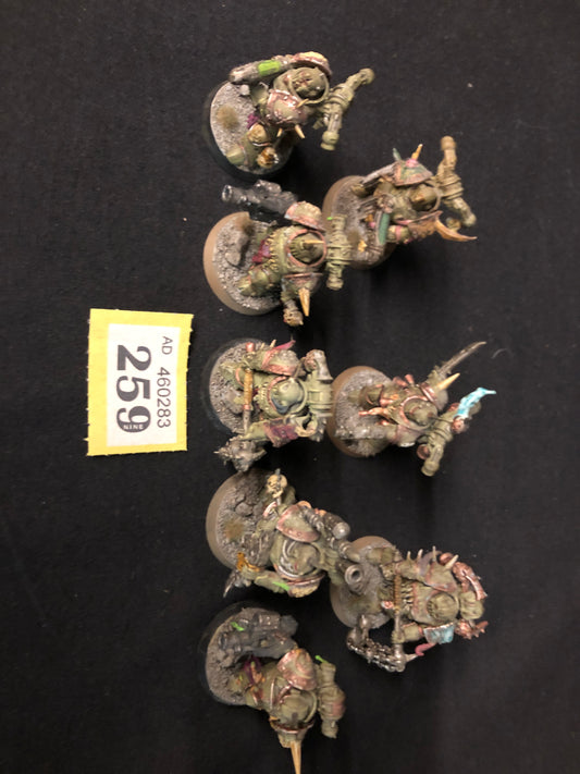 8x Plague Marines #259 Very Well Painted Death Guard Warhammer 40k
