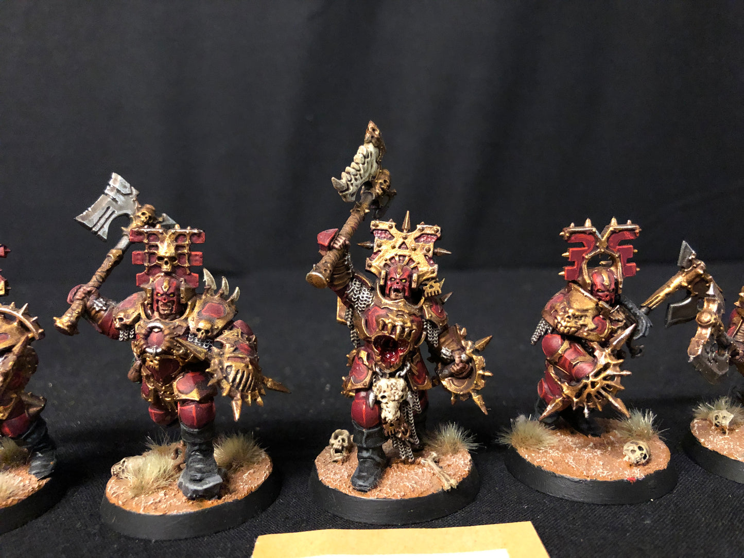 5x Blood Warriors #311 VERY Well Painted AOS Blades of Khorne AOS Warhammer 40k
