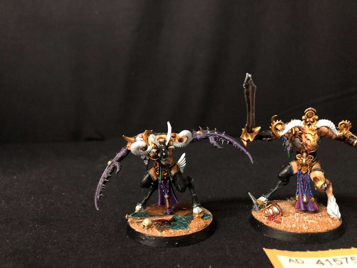 3x Slaangor Fiendbloods #329 VERY Well Painted Hedonites of Slaanesh AOS Warhammer 40k