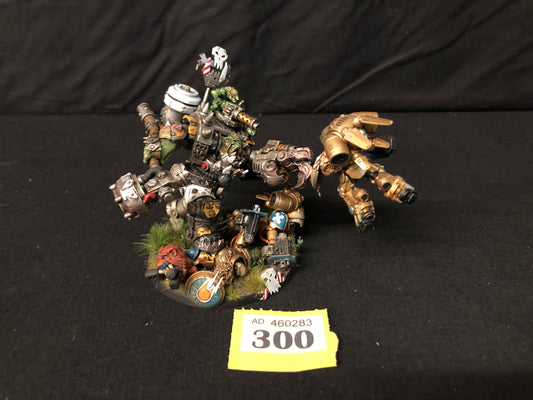 Warboss in Mega Armour Kustom #300 VERY  Well Painted Orks Warhammer 40k