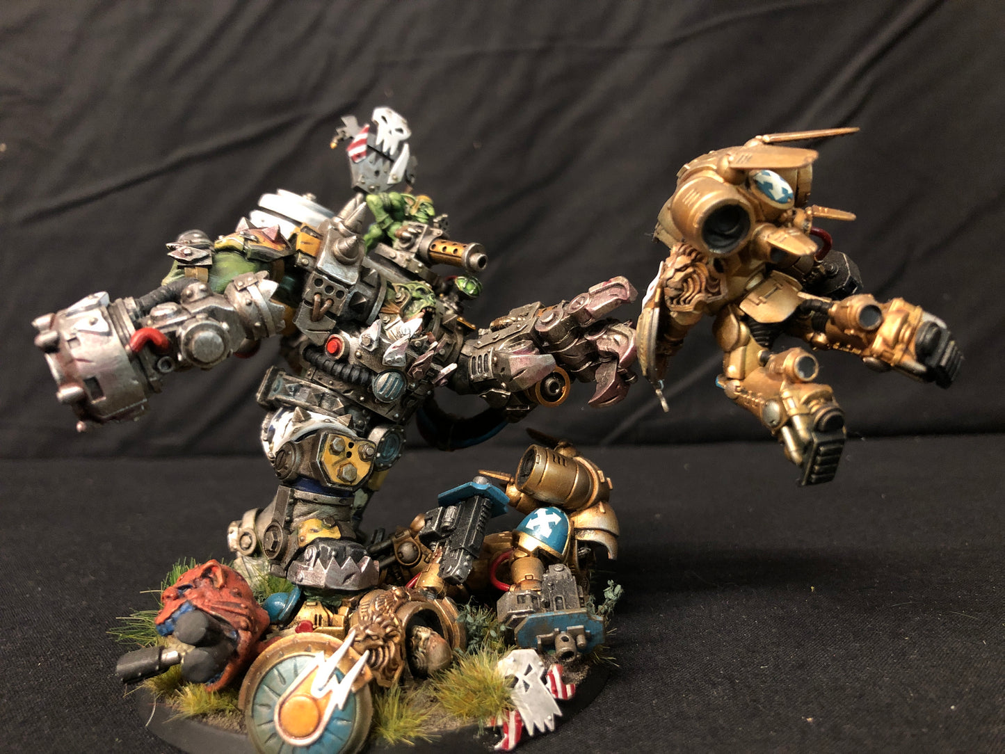 Warboss in Mega Armour Kustom #300 VERY  Well Painted Orks Warhammer 40k