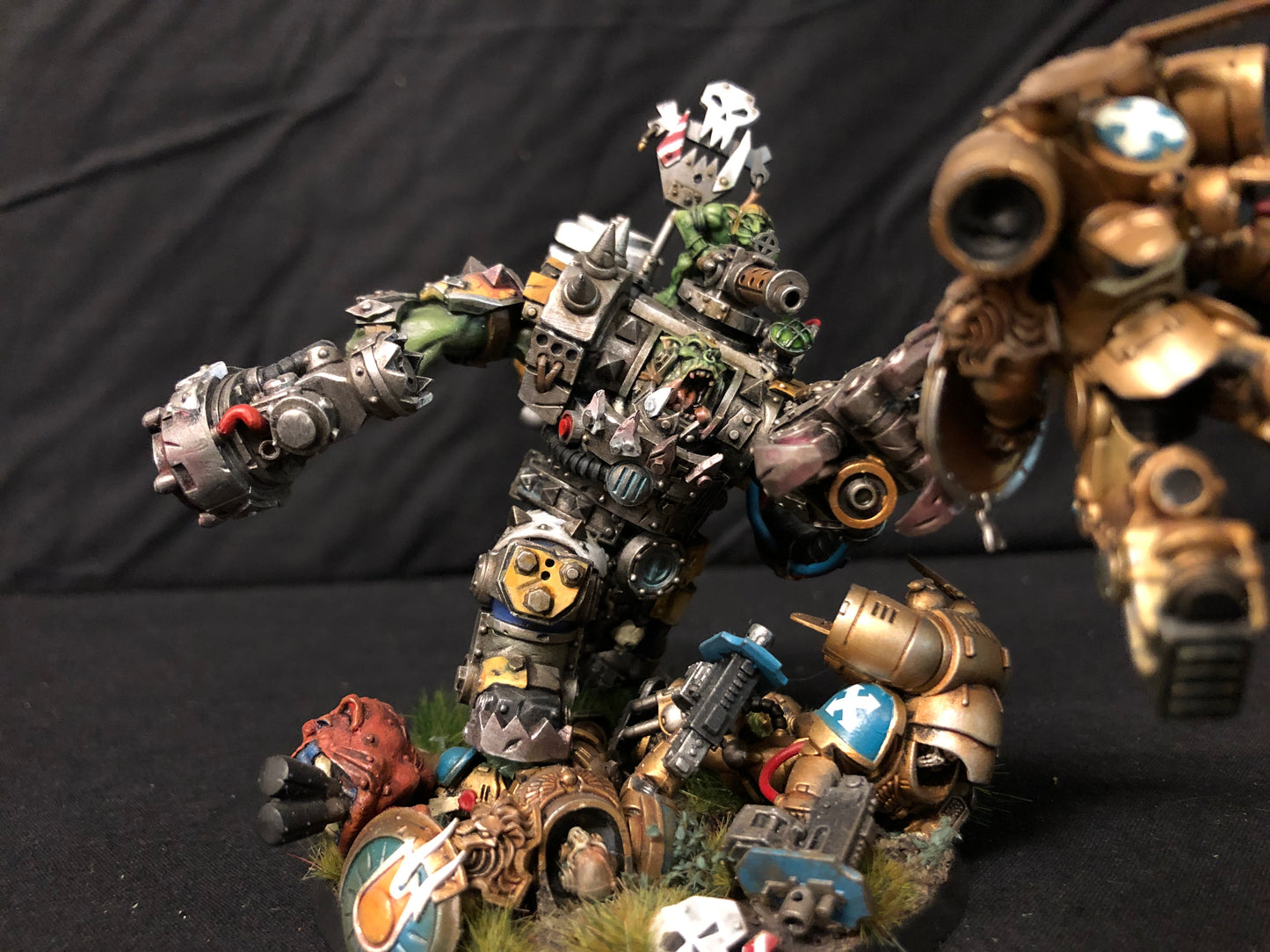 Warboss in Mega Armour Kustom #300 VERY  Well Painted Orks Warhammer 40k