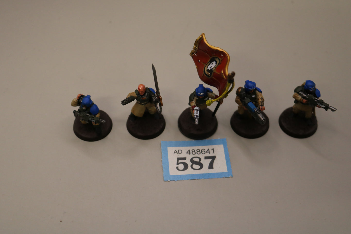 5x Cadian Command Squad 587 Astra Militarum Well Painted OOP Warhammer 40k