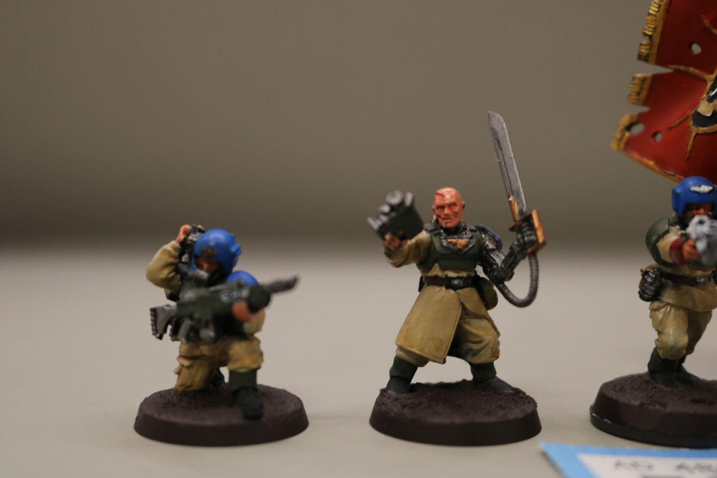 5x Cadian Command Squad 587 Astra Militarum Well Painted OOP Warhammer 40k