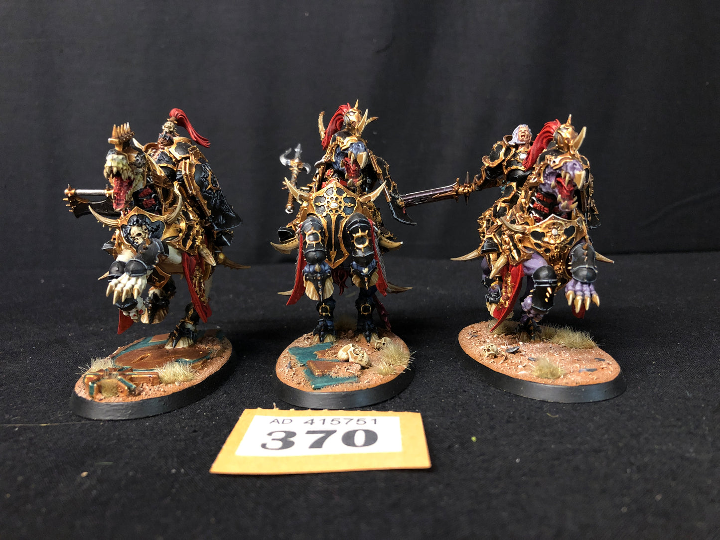 3x Varanguard #370 VERY Well Painted Slaves to Darkness AOS Warhammer 40k