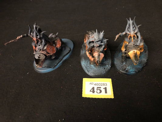 3x Bloodcrushers #451 Well Painted Daemons of Khorne AOS Warhammer 40k